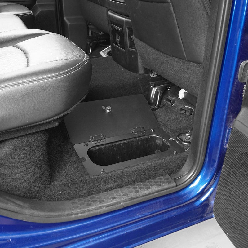 Hooke Road RAM Rear Seat Floor Storage Organizer Tray Lock Vault Box for 09-18 Dodge RAM 1500/2500/3500 Pickup Truck - Image 4